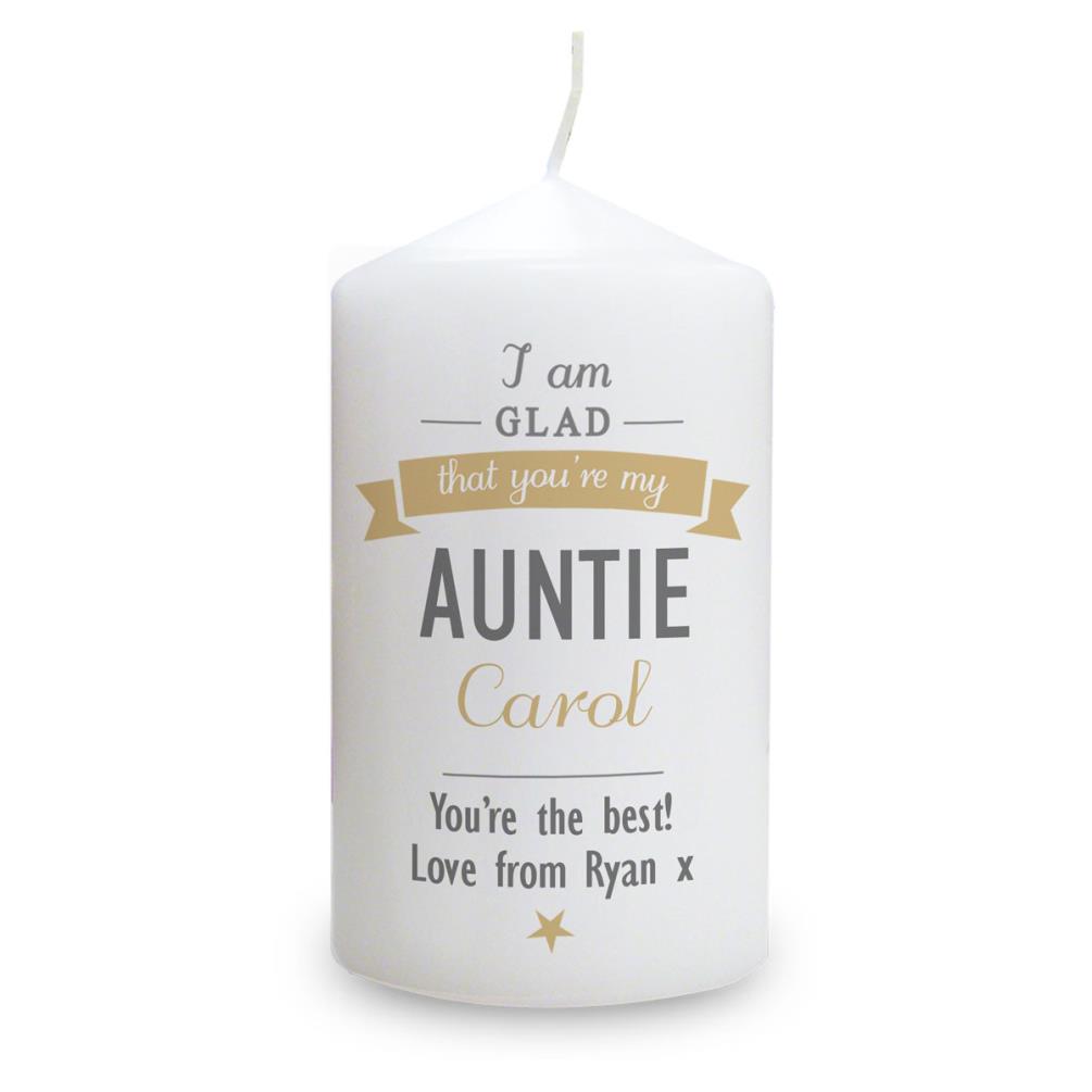 Personalised I Am Glad Pillar Candle £11.69